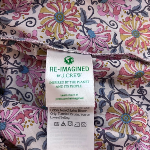 J. Crew Blouse in Liberty Fabric Floral Print Women’s Top Size S - Picture 4 of 5